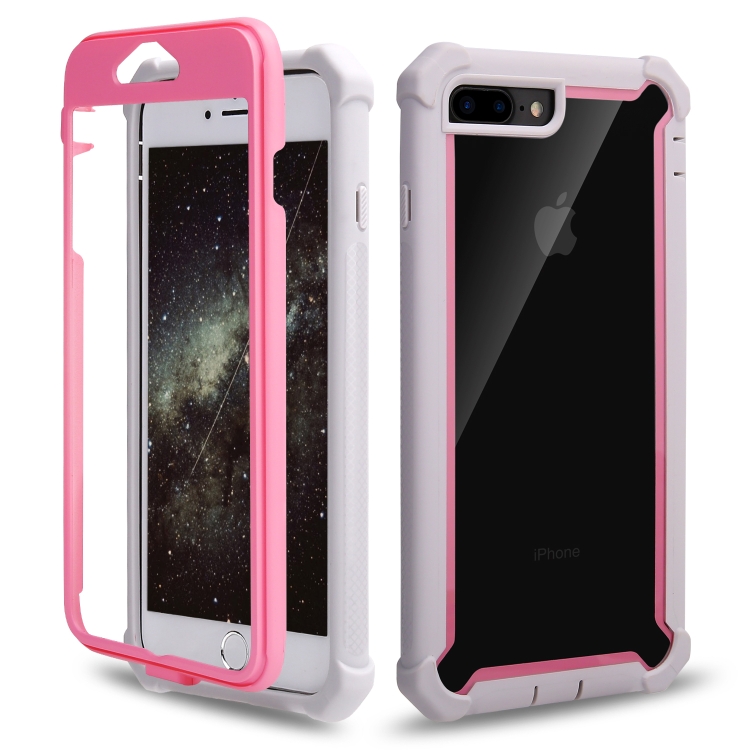 For iPhone 8 Plus / 7 Plus Four-corner Shockproof All-inclusive Transparent Space Case(Pink White)
For iPhone 8 Plus / 7 Plus Four-corner Shockproof All-inclusive Transparent Space Case(Pink White)