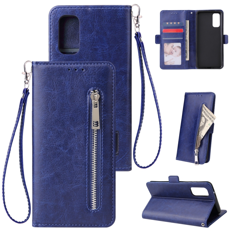 For Galaxy S11e Multifunctional Horizontal Flip Leather Case, with Nine Card Slot & Holder & Double Zip Wallett & Photo Frame & Lanyard(Blue)
For Galaxy S11e Multifunctional Horizontal Flip Leather Case, with Nine Card Slot & Holder & Double Zip Wallett & Photo Frame & Lanyard(Blue)