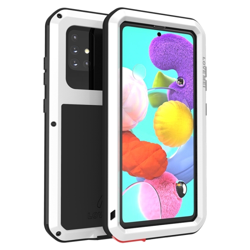 For Galaxy A51 LOVE MEI Metal Shockproof Waterproof Dustproof Protective Case(White)
For Galaxy A51 LOVE MEI Metal Shockproof Waterproof Dustproof Protective Case(White)