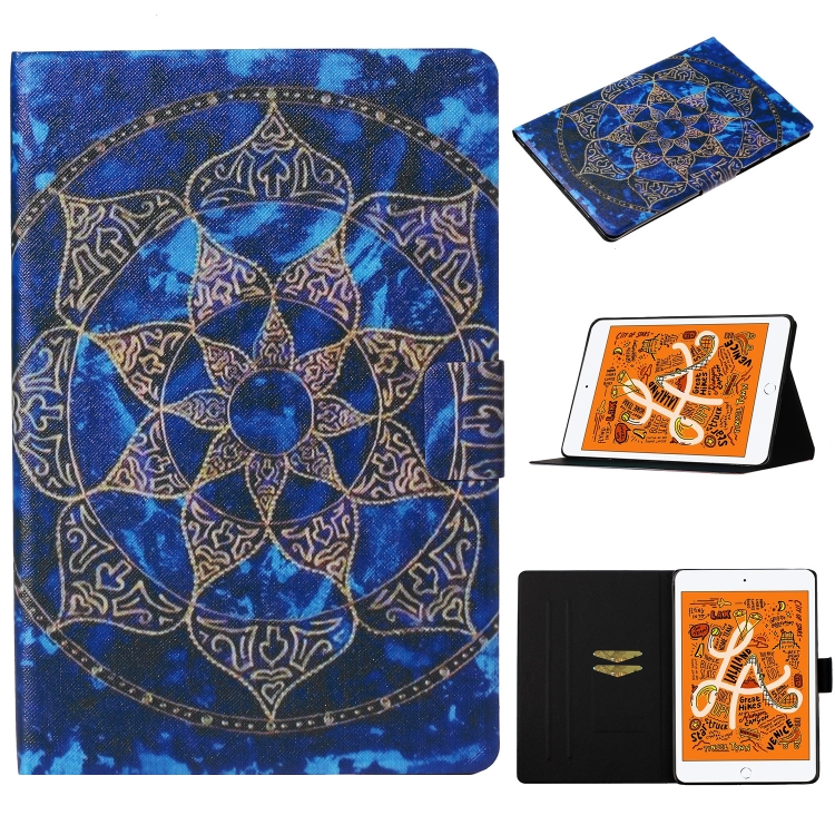 For iPad mini 5 / 4 / 3 / 2 / 1 Coloured Drawing Pattern Horizontal Flip Leather Case with Holder & Card Slot & Sleep / Wake-up Function(Blue Mandala)
For iPad mini 5 / 4 / 3 / 2 / 1 Coloured Drawing Pattern Horizontal Flip Leather Case with Holder & Card Slot & Sleep / Wake-up Function(Blue Mandala)
