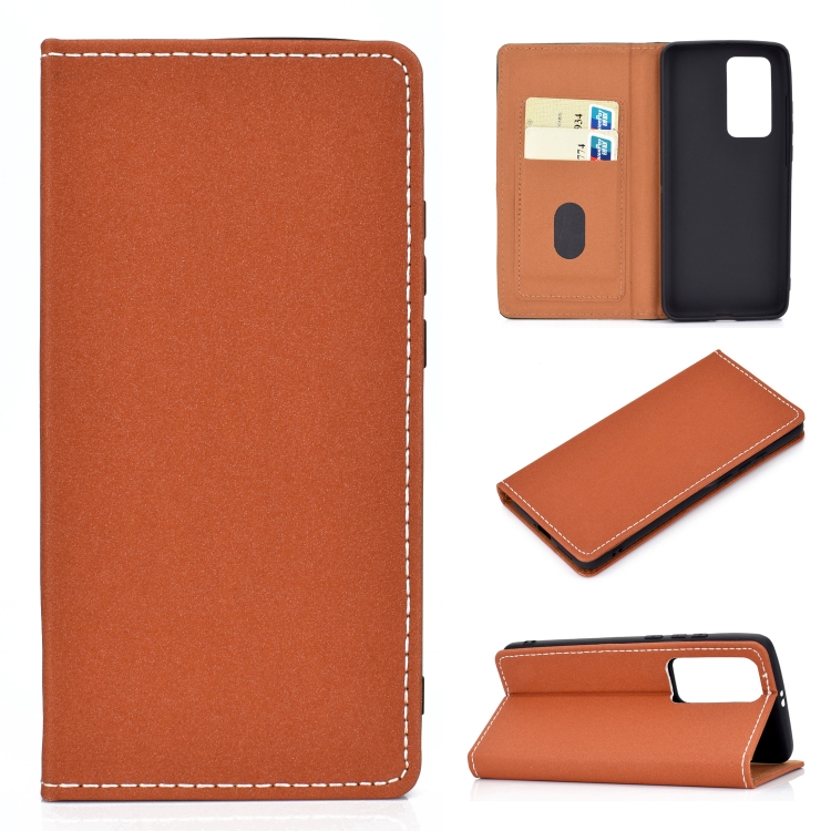 For Huawei P40 Pro Solid Color Frosted Magnetic Horizontal Flip Leather Case with Card Slots & Holder(Brown)
For Huawei P40 Pro Solid Color Frosted Magnetic Horizontal Flip Leather Case with Card Slots & Holder(Brown)
