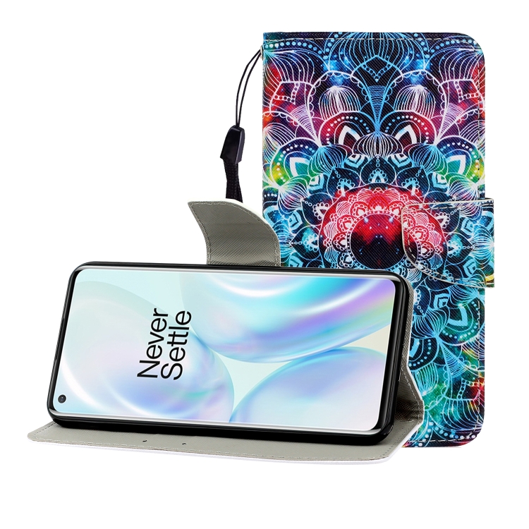 For One Plus 8 Colored Drawing Horizontal Flip Leather Case with Holder & Card Slot & Wallet(Mandala)
For One Plus 8 Colored Drawing Horizontal Flip Leather Case with Holder & Card Slot & Wallet(Mandala)