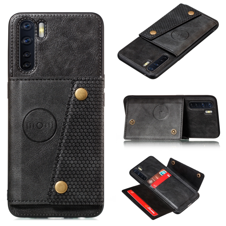 For OPPO A91 PU + TPU Shockproof Magnetic Protective Case with Card Slots(Black)
For OPPO A91 PU + TPU Shockproof Magnetic Protective Case with Card Slots(Black)