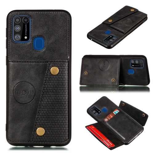 For Galaxy M31 PU + TPU Shockproof Magnetic Protective Case with Card Slots(Black)
For Galaxy M31 PU + TPU Shockproof Magnetic Protective Case with Card Slots(Black)