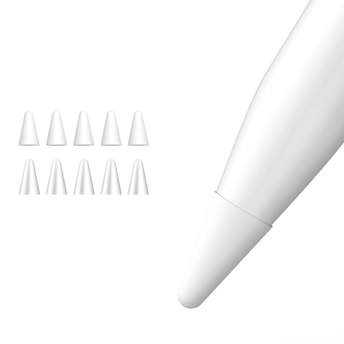 

DUX DUCIS 10 PCS For Apple Pencil 1 / 2 Mute Nib Cover(White + Transparent)