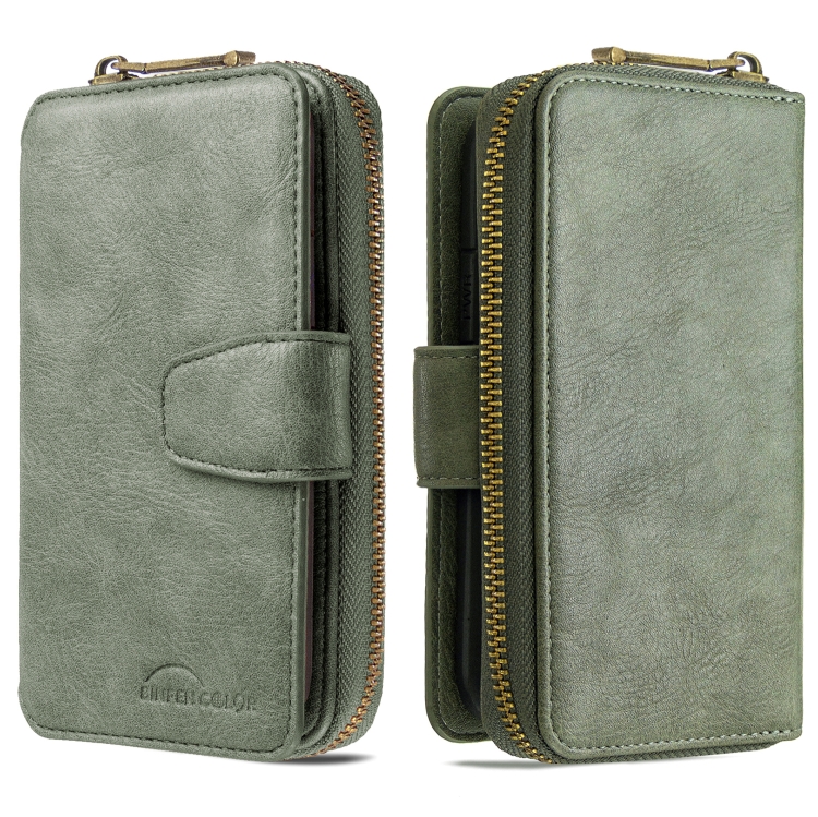 For Galaxy S10e Detachable Multifunctional Horizontal Flip Leather Case with Card Slots & Zipper Wallet & Photo Frame(Green)
For Galaxy S10e Detachable Multifunctional Horizontal Flip Leather Case with Card Slots & Zipper Wallet & Photo Frame(Green)