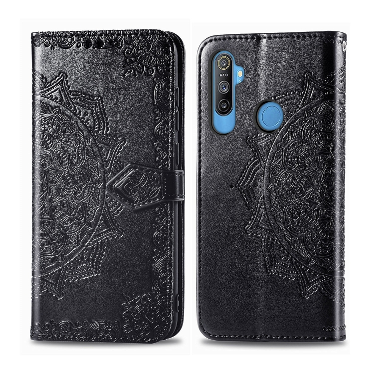 For OPPO Realme C3 Embossed Mandala Pattern PC + TPU Horizontal Flip Leather Case with Holder & Card Slots(Black)
For OPPO Realme C3 Embossed Mandala Pattern PC + TPU Horizontal Flip Leather Case with Holder & Card Slots(Black)