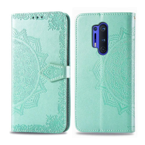 For OnePlus 8 Pro Embossed Mandala Pattern PC + TPU Horizontal Flip Leather Case with Holder & Card Slots(Green)
For OnePlus 8 Pro Embossed Mandala Pattern PC + TPU Horizontal Flip Leather Case with Holder & Card Slots(Green)