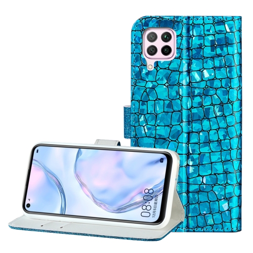 For Huawei P40 Lite Laser Glitter Stitching Crocodile Texture Horizontal Flip Leather Case with Slots & Bracket(Blue)
For Huawei P40 Lite Laser Glitter Stitching Crocodile Texture Horizontal Flip Leather Case with Slots & Bracket(Blue)