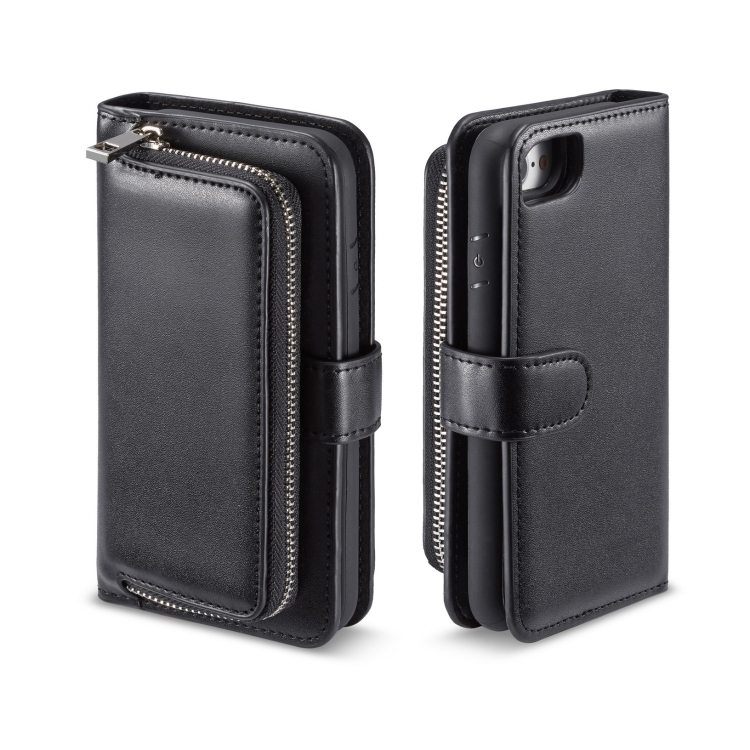 For iPhone SE 2020 / 8 / 7 Plain Texture Zipper Horizontal Flip Leather Case with Card Slots & Wallet Function(Black)
For iPhone SE 2020 / 8 / 7 Plain Texture Zipper Horizontal Flip Leather Case with Card Slots & Wallet Function(Black)