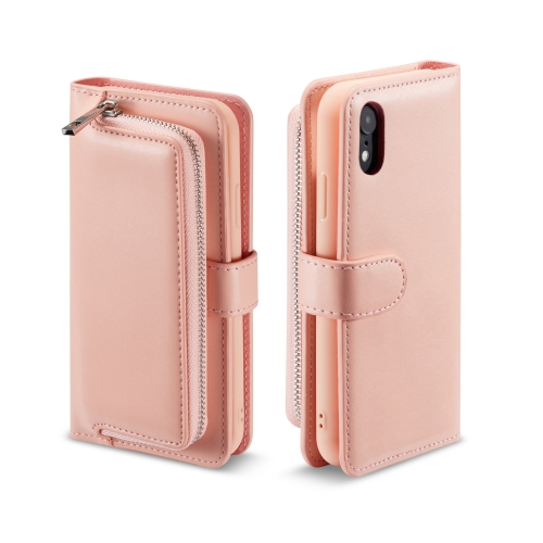 For iPhone XR Plain Texture Zipper Horizontal Flip Leather Case with Card Slots & Wallet Function(Pink)
For iPhone XR Plain Texture Zipper Horizontal Flip Leather Case with Card Slots & Wallet Function(Pink)