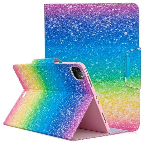 For iPad Pro 11 (2020) Colored Drawing Horizontal Flip PU Leather Case with Holder & Card Slots(Striped Rainbow Sand)
For iPad Pro 11 (2020) Colored Drawing Horizontal Flip PU Leather Case with Holder & Card Slots(Striped Rainbow Sand)