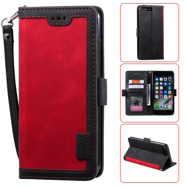 For iPhone 7 Plus / 8 Plus Retro Splicing Horizontal Flip Leather Case with Card Slots & Holder & Wallet(Red)
For iPhone 7 Plus / 8 Plus Retro Splicing Horizontal Flip Leather Case with Card Slots & Holder & Wallet(Red)