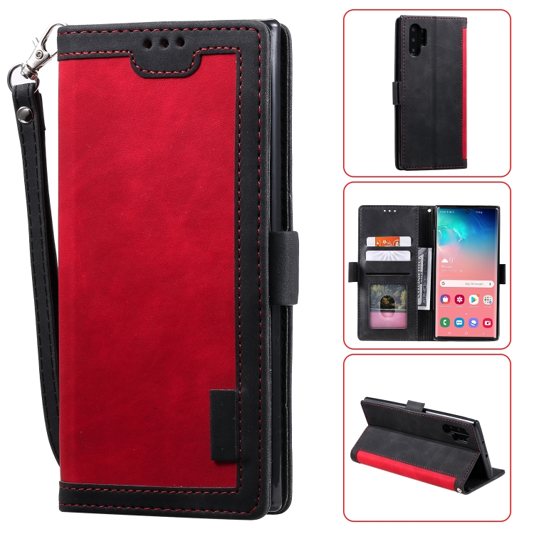 For Galaxy Note 10 Pro Retro Splicing Horizontal Flip Leather Case with Card Slots & Holder & Wallet(Red)
For Galaxy Note 10 Pro Retro Splicing Horizontal Flip Leather Case with Card Slots & Holder & Wallet(Red)