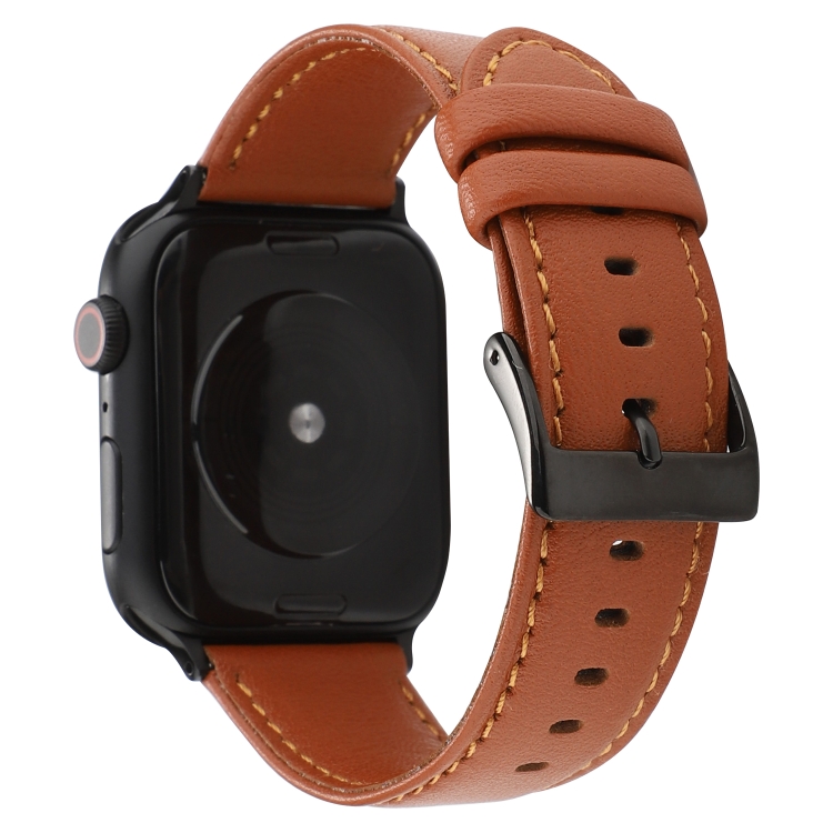 For Apple Watch Series 6 & SE & 5 & 4 40mm / 3 & 2 & 1 38mm Cowhide Texture Leather Watchband(Brown)
For Apple Watch Series 6 & SE & 5 & 4 40mm / 3 & 2 & 1 38mm Cowhide Texture Leather Watchband(Brown)