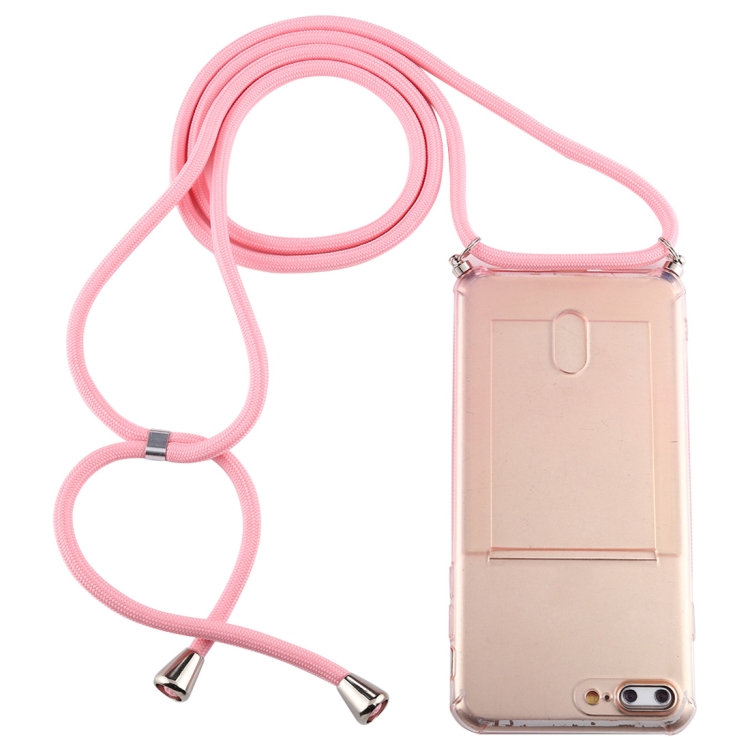 For iPhone 8 Plus / 7 Plus Transparent TPU Protective Case with Lanyard & Card Slot(Pink)
For iPhone 8 Plus / 7 Plus Transparent TPU Protective Case with Lanyard & Card Slot(Pink)