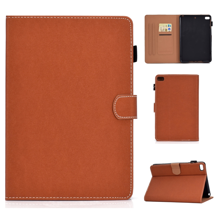 For iPad Mini 4 / Mini 3 / Mini 2 / Mini Solid Color Tablet PC Universal Magnetic Horizontal Flip Leather Case with Card Slots & Holder(Brown)
For iPad Mini 4 / Mini 3 / Mini 2 / Mini Solid Color Tablet PC Universal Magnetic Horizontal Flip Leather Case with Card Slots & Holder(Brown)