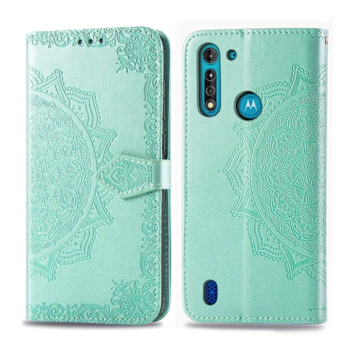 For Motorola Moto G8 Power Lite Halfway Mandala Embossing Pattern Horizontal Flip PU Leather Case with Card Slots & Holder & Wallet(Green)
For Motorola Moto G8 Power Lite Halfway Mandala Embossing Pattern Horizontal Flip PU Leather Case with Card Slots & Holder & Wallet(Green)