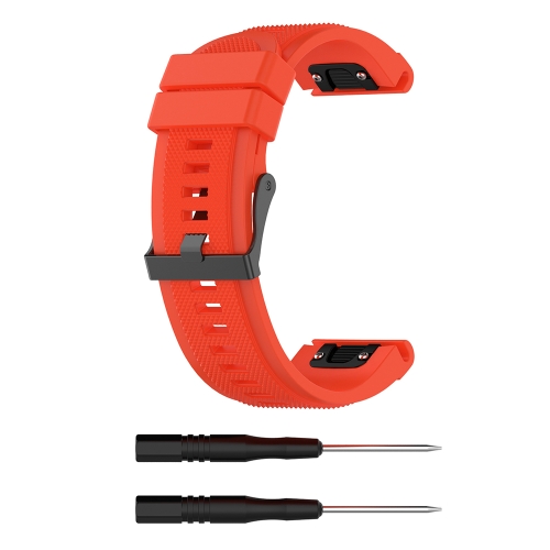 

For Garmin Fenix 5X (26mm) Fenix3 / Fenix3 HR Silicone Replacement Wrist Strap Watchband(Orange)