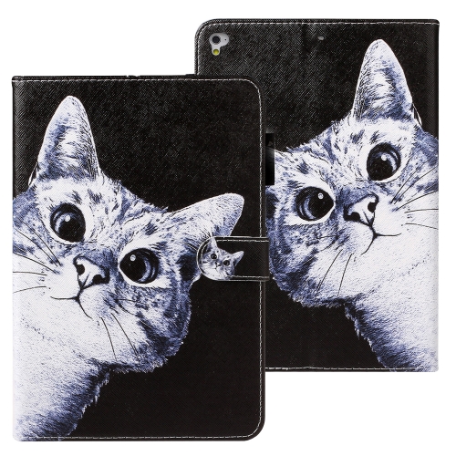For iPad 9.7 inch (2017) Cross Texture Painted Horizontal Leather Case with Sleep / Wake-up Function & Card Slot & Holder & Wallet(Curious Cat)
For iPad 9.7 inch (2017) Cross Texture Painted Horizontal Leather Case with Sleep / Wake-up Function & Card Slot & Holder & Wallet(Curious Cat)