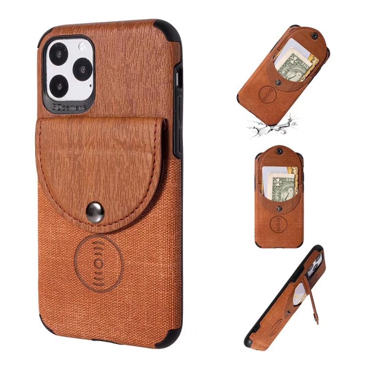 For iPhone 11 Pro Max Shockproof Wood Texture TPU Magnetic Protective Case with Card Slot(Brown)
For iPhone 11 Pro Max Shockproof Wood Texture TPU Magnetic Protective Case with Card Slot(Brown)