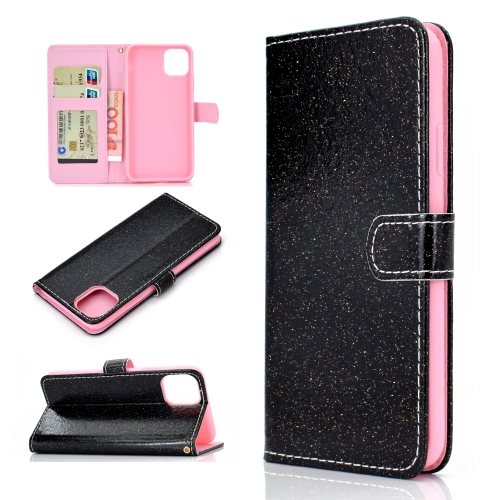 For iPhone 11 Glitter Powder Horizontal Flip Leather Case with Card Slots & Holder & Photo Frame & Wallet(Black)
For iPhone 11 Glitter Powder Horizontal Flip Leather Case with Card Slots & Holder & Photo Frame & Wallet(Black)