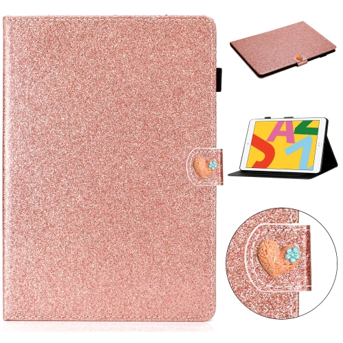 For iPad Air Love Buckle Glitter Horizontal Flip Leather Case with Holder & Card Slots(Rose Gold)
For iPad Air Love Buckle Glitter Horizontal Flip Leather Case with Holder & Card Slots(Rose Gold)