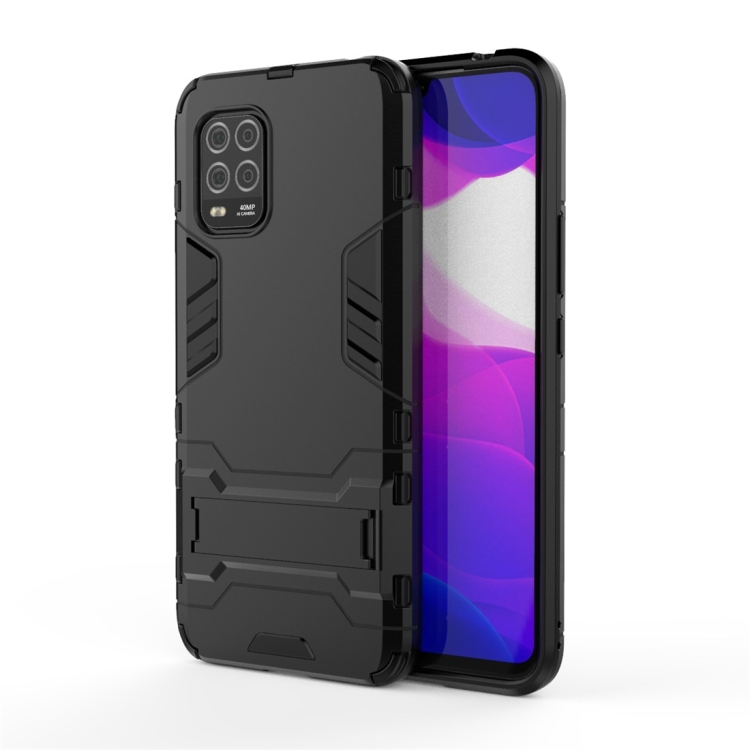 For Xiaomi Mi 10 Lite PC + TPU Shockproof Protective Case with Invisible Holder(Black)
For Xiaomi Mi 10 Lite PC + TPU Shockproof Protective Case with Invisible Holder(Black)