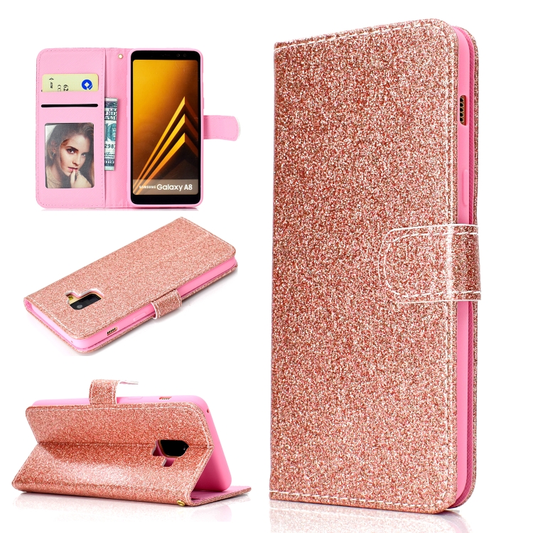 For Samsung Galaxy A8 (2018) Glitter Powder Horizontal Flip Leather Case with Card Slots & Holder & Photo Frame & Wallet(Rose Gold)
For Samsung Galaxy A8 (2018) Glitter Powder Horizontal Flip Leather Case with Card Slots & Holder & Photo Frame & Wallet(Rose Gold)