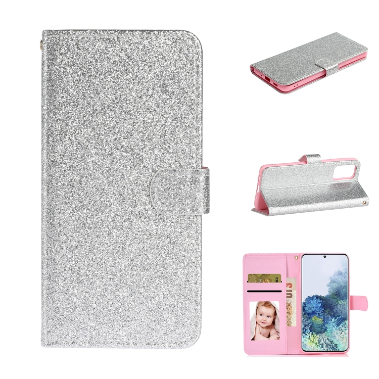 For Samsung Galaxy S20 Glitter Powder Horizontal Flip Leather Case with Card Slots & Holder & Photo Frame & Wallet(Silver)
For Samsung Galaxy S20 Glitter Powder Horizontal Flip Leather Case with Card Slots & Holder & Photo Frame & Wallet(Silver)