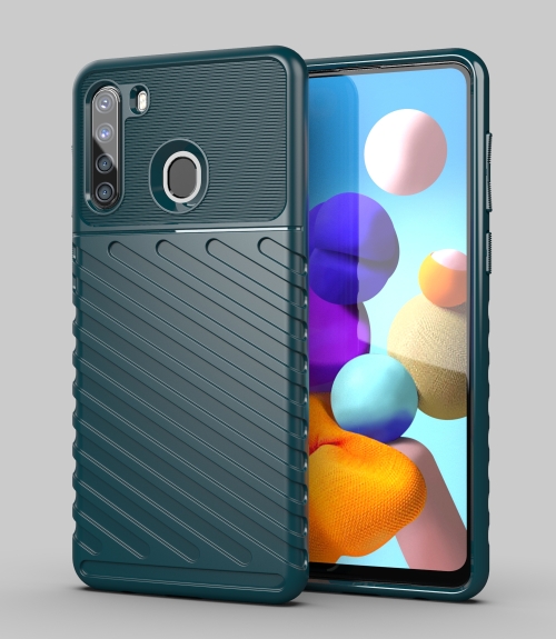 For Samsung Galaxy A21 (US Version) Thunderbolt Shockproof TPU Protective Soft Case(Green)
For Samsung Galaxy A21 (US Version) Thunderbolt Shockproof TPU Protective Soft Case(Green)