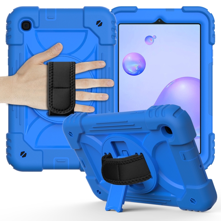 For Samsung Galaxy Tab A 8.4 (2020) Shockproof PC + Silicone Combination Case with Holder & Hand Strap & Shoulder strap(Blue)
For Samsung Galaxy Tab A 8.4 (2020) Shockproof PC + Silicone Combination Case with Holder & Hand Strap & Shoulder strap(Blue)
