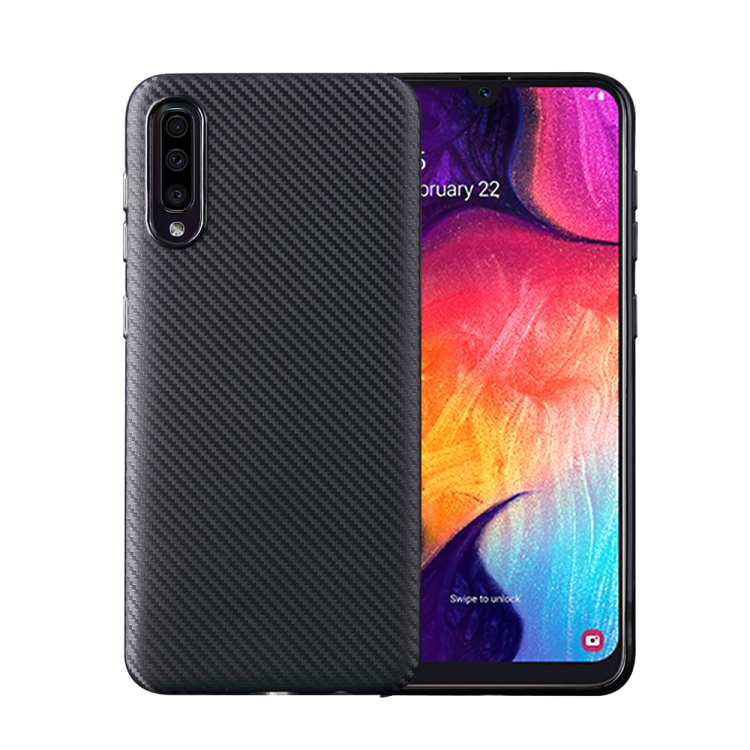 For Samsung Galaxy A50 Carbon Fiber Texture Shockproof TPU Protective Case(Black)
For Samsung Galaxy A50 Carbon Fiber Texture Shockproof TPU Protective Case(Black)