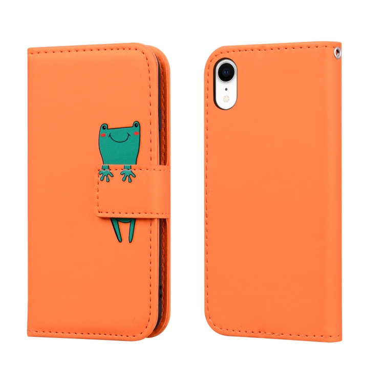 For iPhone XR Cartoon Animal Horizontal Flip Leather Case with Holder & Card Slots & Wallet(Orange + Frog) 
For iPhone XR Cartoon Animal Horizontal Flip Leather Case with Holder & Card Slots & Wallet(Orange + Frog)
