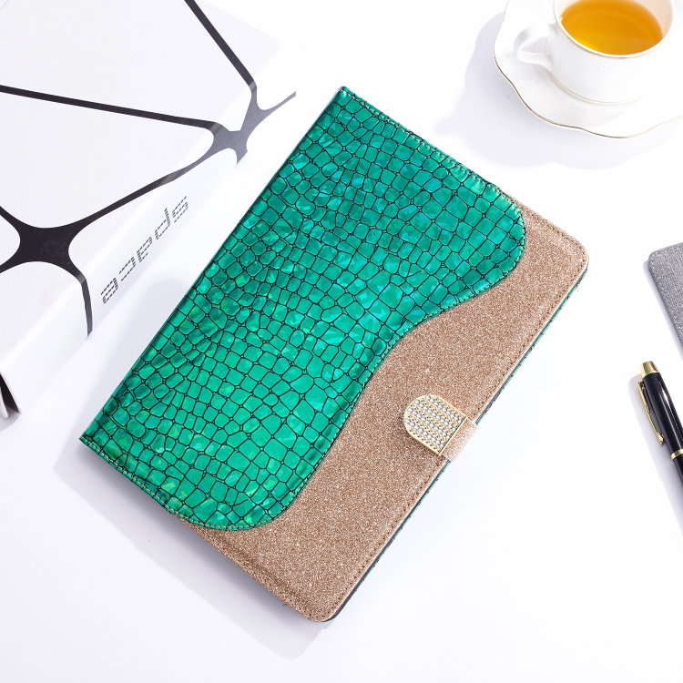 For iPad Mini 4 / 3 / 2 / 1 Laser Glitter Stitching Crocodile Texture Horizontal Flip Leather Case with Storage Grid & Holder(Green)
For iPad Mini 4 / 3 / 2 / 1 Laser Glitter Stitching Crocodile Texture Horizontal Flip Leather Case with Storage Grid & Holder(Green)