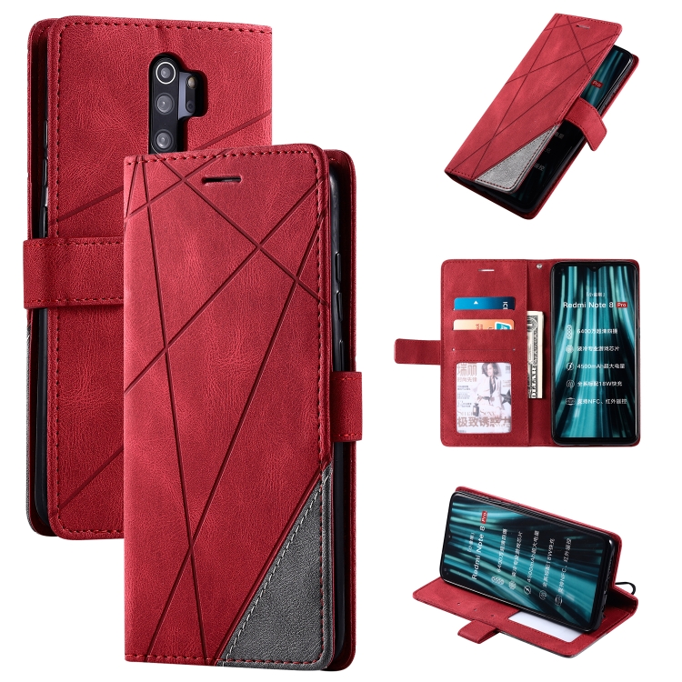 For Xiaomi Redmi Note 8 Pro Skin Feel Splicing Horizontal Flip Leather Case with Holder & Card Slots & Wallet & Photo Frame(Red)
For Xiaomi Redmi Note 8 Pro Skin Feel Splicing Horizontal Flip Leather Case with Holder & Card Slots & Wallet & Photo Frame(Red)