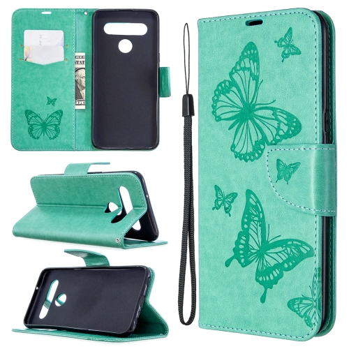For LG K61 Two Butterflies Embossing Pattern Horizontal Flip Leather Case with Holder & Card Slot & Wallet & Lanyard(Green)
For LG K61 Two Butterflies Embossing Pattern Horizontal Flip Leather Case with Holder & Card Slot & Wallet & Lanyard(Green)