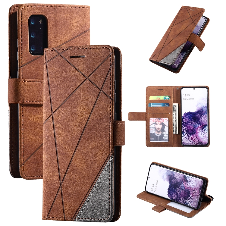 For Samsung Galaxy S20 Skin Feel Splicing Horizontal Flip Leather Case with Holder & Card Slots & Wallet & Photo Frame(Brown)
For Samsung Galaxy S20 Skin Feel Splicing Horizontal Flip Leather Case with Holder & Card Slots & Wallet & Photo Frame(Brown)