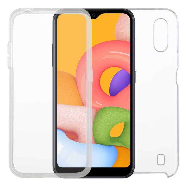For Samsung Galaxy A01 PC+TPU Ultra-Thin Double-Sided All-Inclusive Transparent Mobile Phone Case
For Samsung Galaxy A01 PC+TPU Ultra-Thin Double-Sided All-Inclusive Transparent Mobile Phone Case