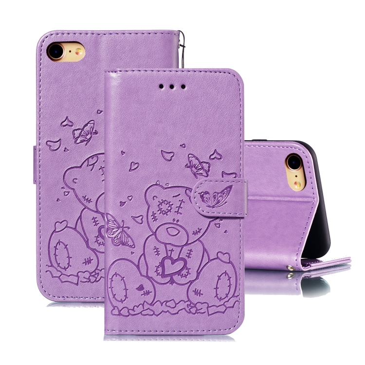 For iPhone SE 2020 / 8 / 7 Embossed Butterfly Love Bear Pattern PU + TPU Horizontal Flip Leather Case with Holder & Card Slots & Wallet & Photo Frame(Purple)
For iPhone SE 2020 / 8 / 7 Embossed Butterfly Love Bear Pattern PU + TPU Horizontal Flip Leather Case with Holder & Card Slots & Wallet & Photo Frame(Purple)