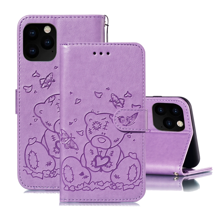 For iPhone 11 Pro Embossed Butterfly Love Bear Pattern PU + TPU Horizontal Flip Leather Case with Holder & Card Slots & Wallet & Photo Frame(Purple)
For iPhone 11 Pro Embossed Butterfly Love Bear Pattern PU + TPU Horizontal Flip Leather Case with Holder & Card Slots & Wallet & Photo Frame(Purple)