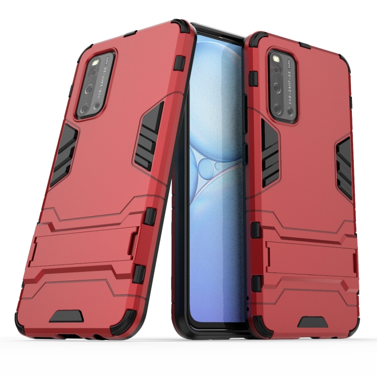 For Vivo V19 (India) PC + TPU Anti-fall Protective Case with Invisible Holder(Red)
For Vivo V19 (India) PC + TPU Anti-fall Protective Case with Invisible Holder(Red)