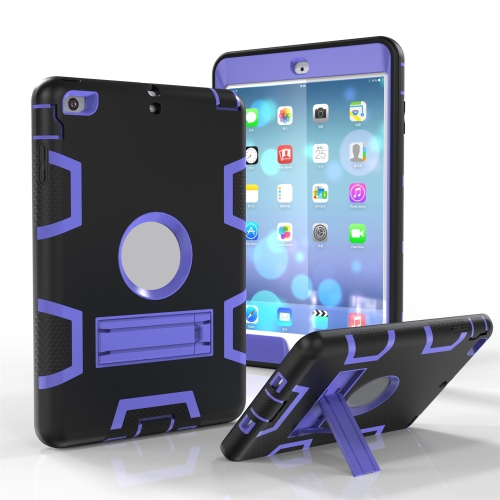 For iPad Mini 3 / 2 / 1 Shockproof PC + Silicone Protective Case,with Holder(Black Purple)
For iPad Mini 3 / 2 / 1 Shockproof PC + Silicone Protective Case,with Holder(Black Purple)
