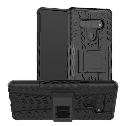 For LG Stylo 6 Tire Texture Shockproof TPU+PC Protective Case with Holder(Black)
For LG Stylo 6 Tire Texture Shockproof TPU+PC Protective Case with Holder(Black)