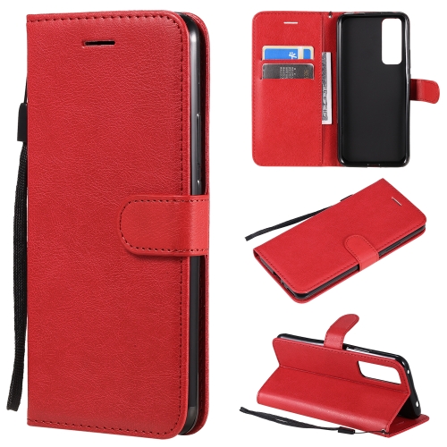 For Huawei nova 7 Solid Color Horizontal Flip Protective Leather Case with Holder & Card Slots & Wallet & Photo Frame & Lanyard(Red)
For Huawei nova 7 Solid Color Horizontal Flip Protective Leather Case with Holder & Card Slots & Wallet & Photo Frame & Lanyard(Red)