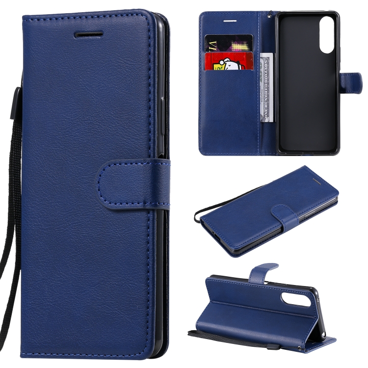 For Sony Xperia 10 II Solid Color Horizontal Flip Protective Leather Case with Holder & Card Slots & Wallet & Photo Frame & Lanyard(Blue)
For Sony Xperia 10 II Solid Color Horizontal Flip Protective Leather Case with Holder & Card Slots & Wallet & Photo Frame & Lanyard(Blue)