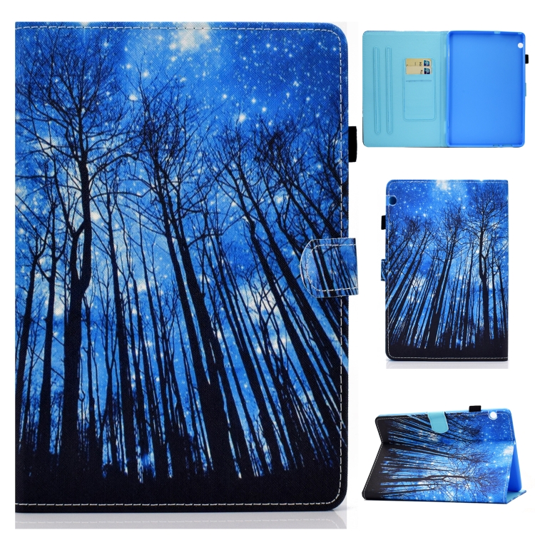 For Huawei MediaPad T5 10.0 inch Colored Drawing Stitching Horizontal Flip Leather Case with Holder & Card Slots(Forest)
For Huawei MediaPad T5 10.0 inch Colored Drawing Stitching Horizontal Flip Leather Case with Holder & Card Slots(Forest)