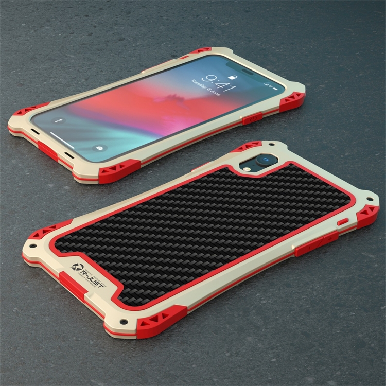 For iPhone XR R-JUST AMIRA Shockproof Dustproof Waterproof Metal Protective Case(Gold Red)
For iPhone XR R-JUST AMIRA Shockproof Dustproof Waterproof Metal Protective Case(Gold Red)