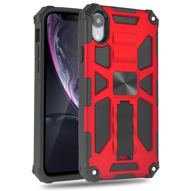 For iPhone XR Shockproof TPU + PC Magnetic Protective Case with Holder(Red)
For iPhone XR Shockproof TPU + PC Magnetic Protective Case with Holder(Red)