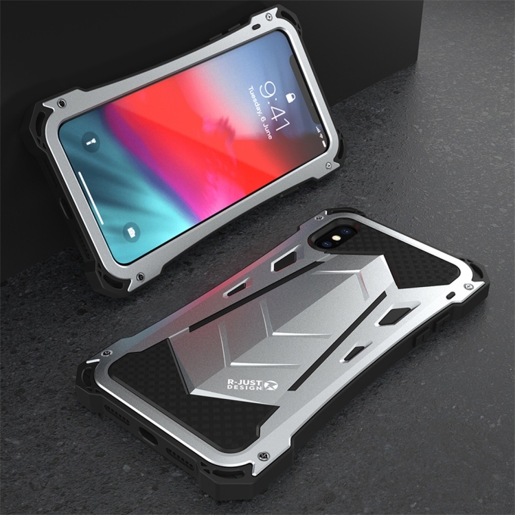 For iPhone XS R-JUST Shockproof Dustproof Metal Armor Protective Case(Silver)
For iPhone XS R-JUST Shockproof Dustproof Metal Armor Protective Case(Silver)